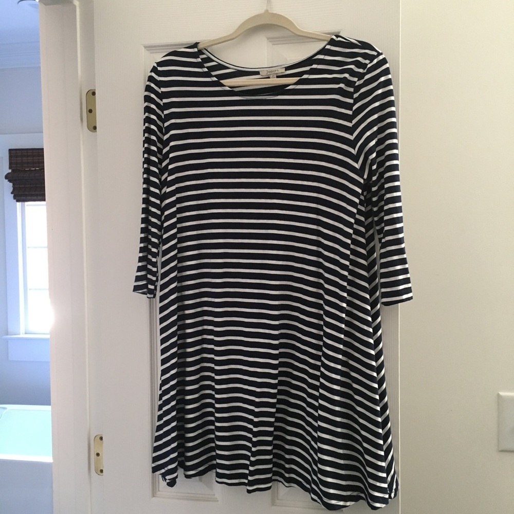 Navy and White Tunic style dress